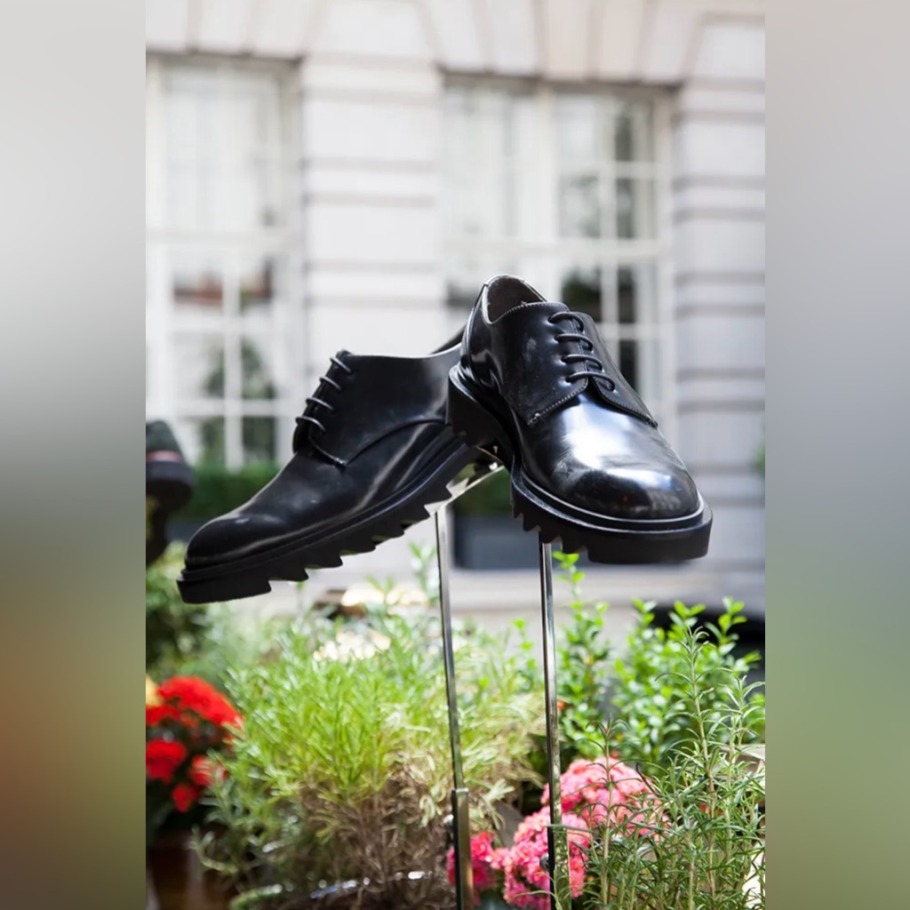 Matthew Miller X Robert Clergerie Round Toe Razor Derby In Black 42 1/2 E $457